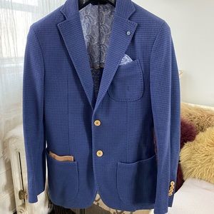 Massimo Dutti bright blue blazer